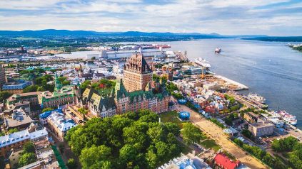  Quebec Canada View On The Historic City Centre