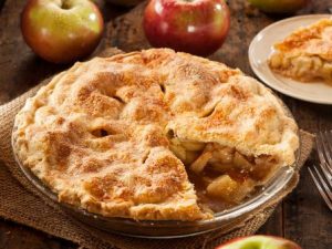 Apple Pie With Two Apples 300x225