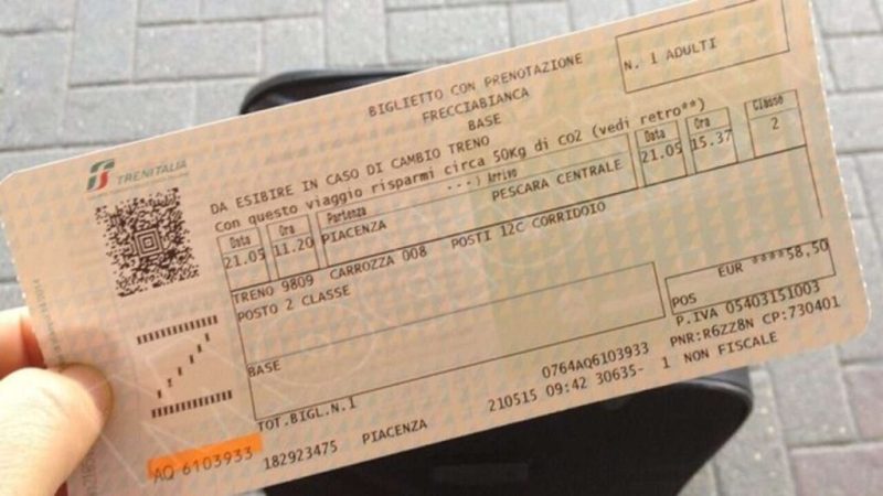 Biglietto Treno Trenitalia