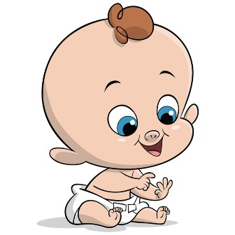 Cute Little Baby Cartoon