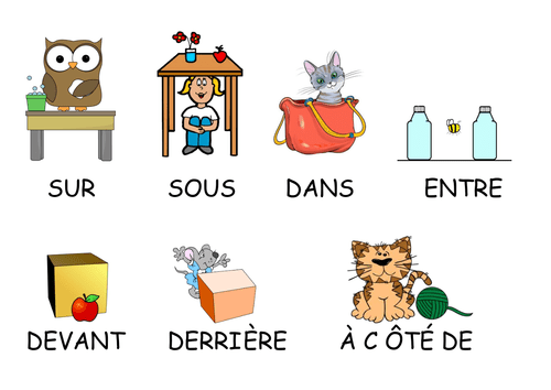 French Prepositions With Animals And Objects