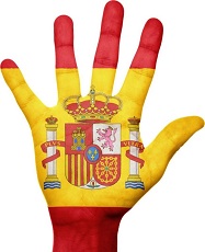 Hand Painted In Spanish Flag