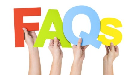 Hands Holding Coloured Faqs Letters Frequently Asked Questions