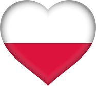 Heart Flag Of Poland