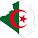 Map Of Algeria With Flag