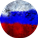 Round Russian Flag Art