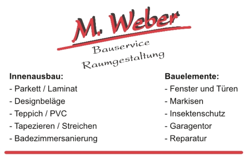 Weber Visitenkarte