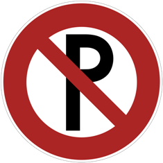 Parkverbot Schild No Parking Sign