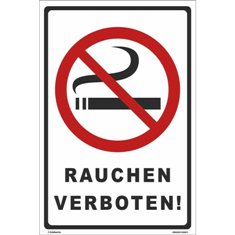 Rauchverbotsschild No Smoking Sign