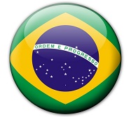 Round Flag Of Brazil